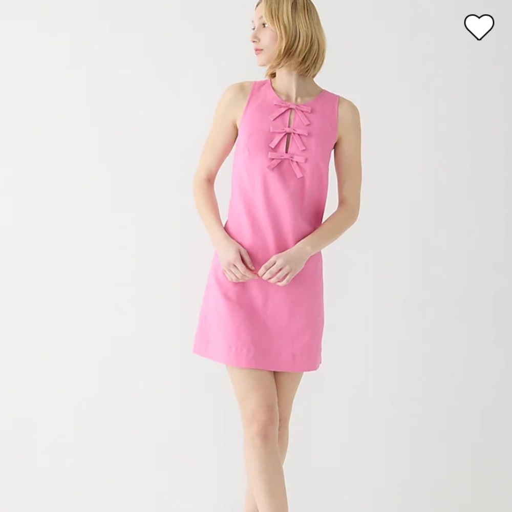 NWT - Bow-front shift dress in stretch linen blend - Size L